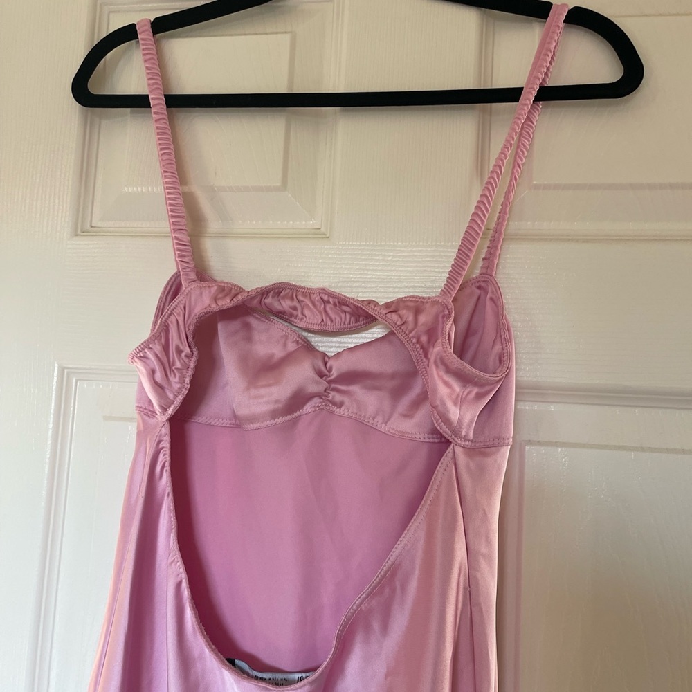 NWT Zara light Pink Satin Slip Dress - Picture 6 of 8